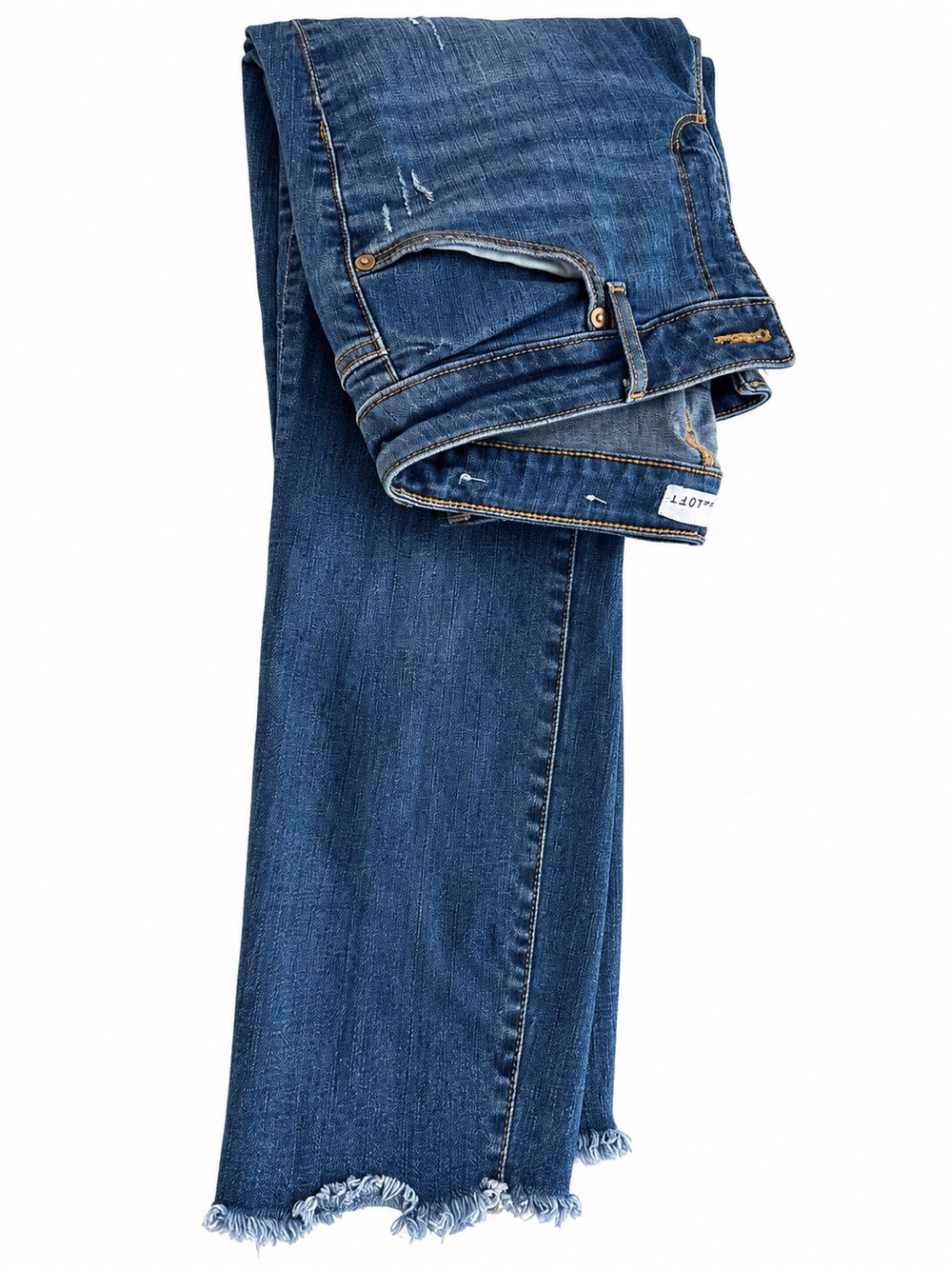 LOFT Curvy Skinny Frayed Hem Jeans | Size 28/6
